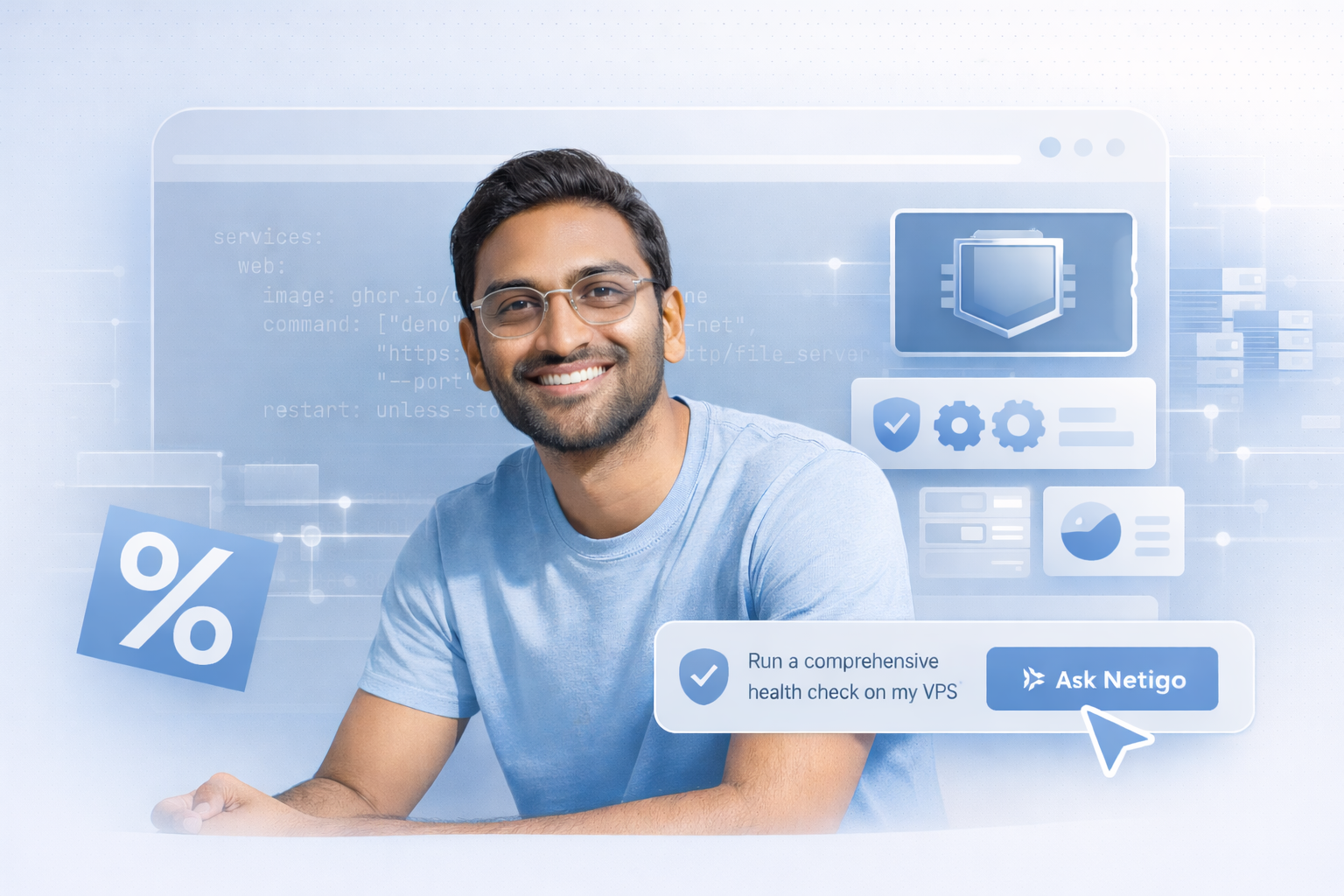 Dedicated server hosting visual