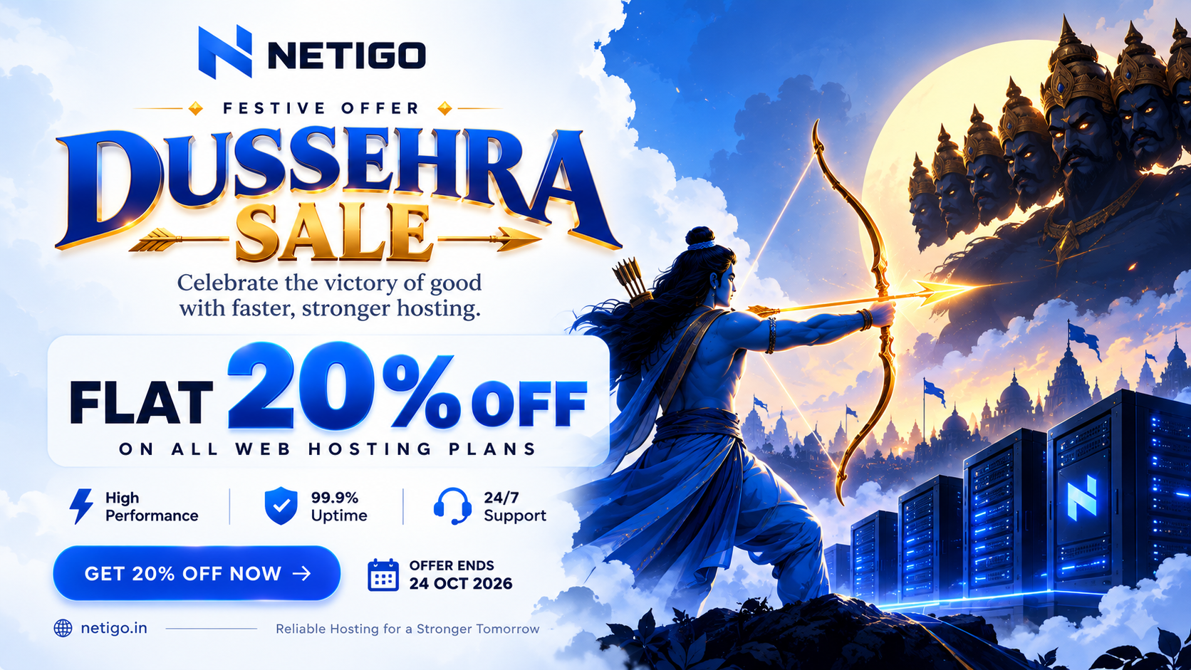 Netigo DUSSEHRA SALE 20% OFF